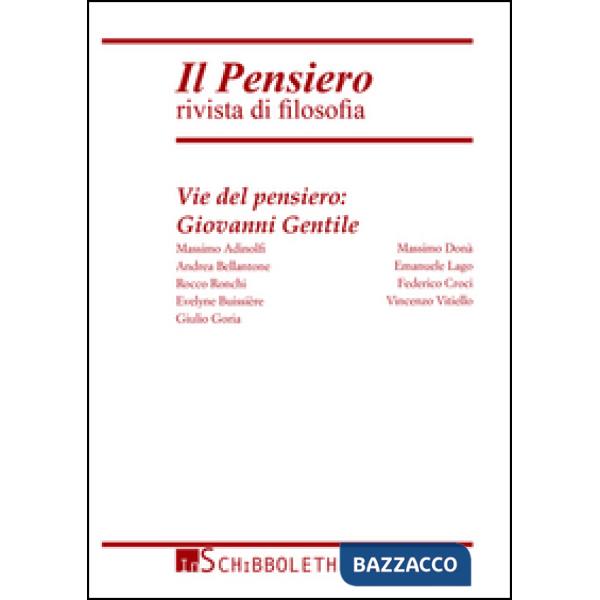 Pensiero. Rivista di filosofia (2014) (Il). Vol. 53: Vie del pensiero: Giovanni 