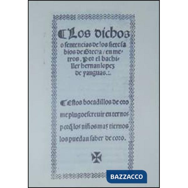 Dichos o sentencias (rist. anast.) (Los)