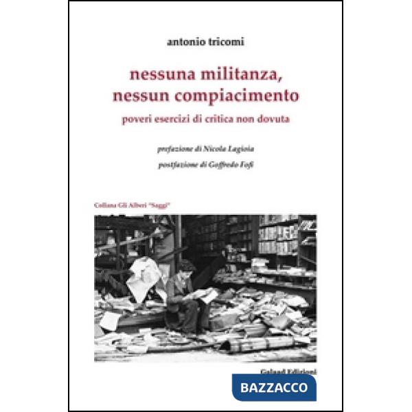 Nessuna militanza, nessun compiacimento. Poveri esercizi di critica non dovuta
