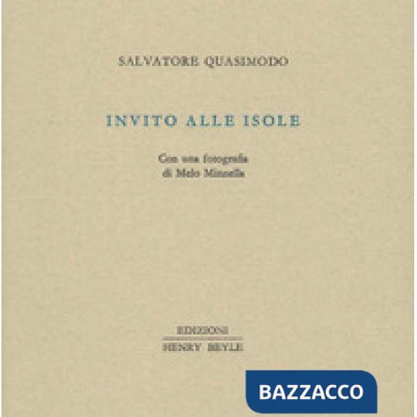 Invito alle isole. Con una fotografia di Melo Minnella