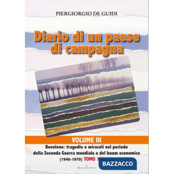 Diario di un paese di campagna. Vol. 3/1: Bovolone. Tragedie e miracoli nel periodo della seconda guerra mondiale e del boom eco