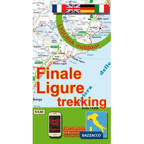 Finale Ligure trekking 1:8.000. Liguria outdoor. Sentieri e passeggiate di Liguria