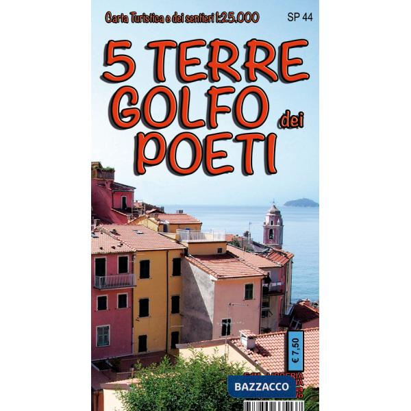 Golfo dei Poeti e 5 Terre. Carta dei sentieri 1:25.000