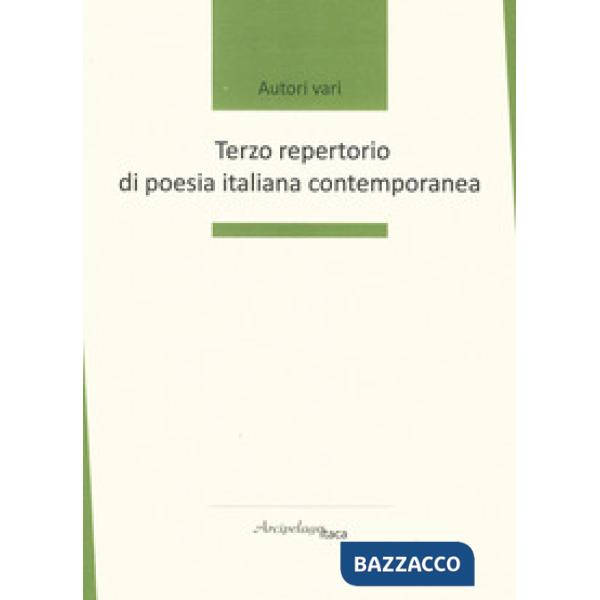 Terzo repertorio di poesia italiana contemporanea