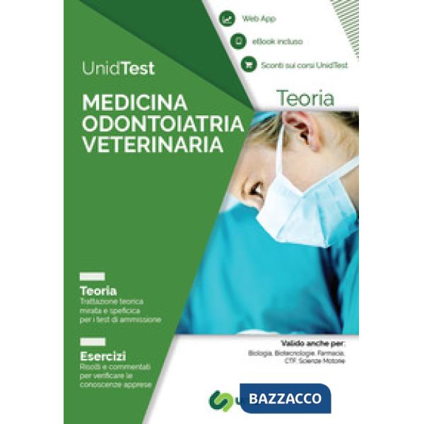UnidTest. Medicina odontoiatria veterinaria. Teoria. Esercizi. Con app. Con eboo