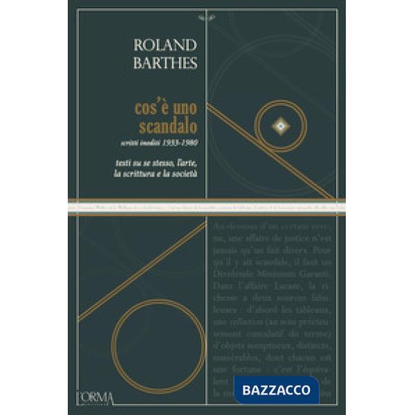 Cos'è uno scandalo. Testi su se stesso, l'arte, la scrittura e la società. Scritti inediti 1933-1980