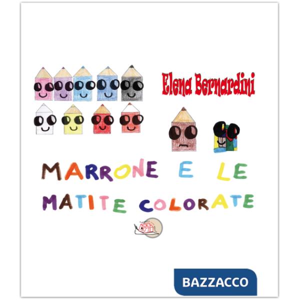 Marrone e le matite colorate