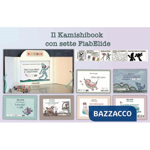 Kamishibook con sette FiabElide. Testo in simboli. Kamishibai. Ediz. illustrata. Con audiolibro (Il)