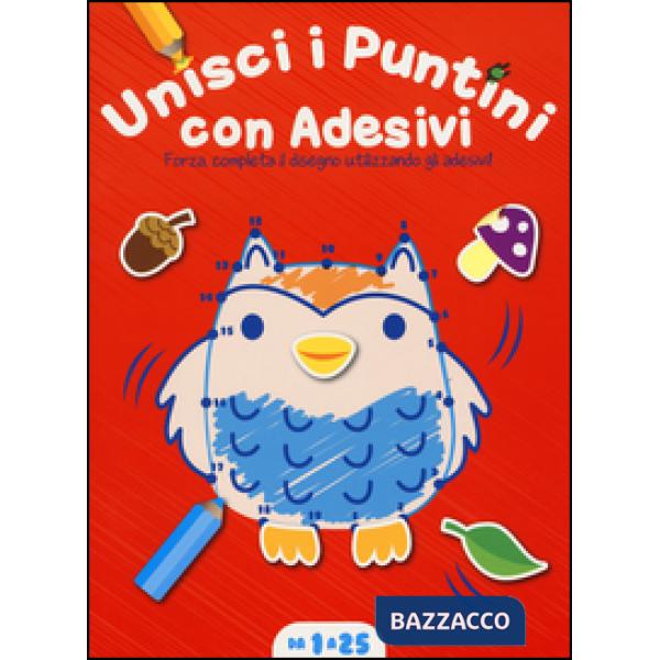 Unisci i puntini. Copertina rossa (1-25). Con adesivi