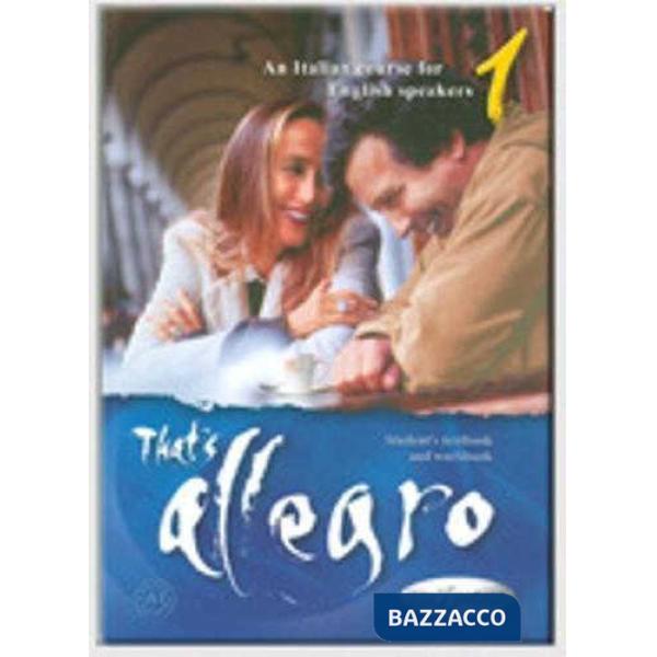 THAT'S ALLEGRO 1 LIBRO DELLO STUDENTE ED ESERCIZI + CD AUDIO