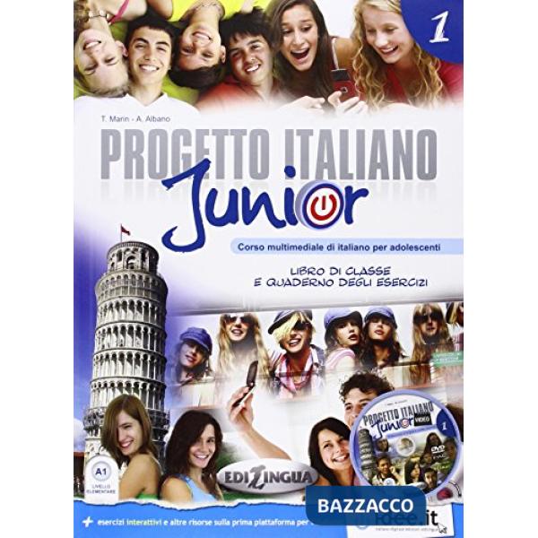 PROGETTO ITALIANO JUNIOR 1 LIBRO DELLO STUDENTE & QUADERNO + CD AUDI