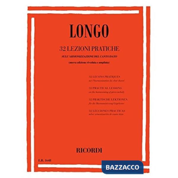 32 LEZIONI PRATICHE SULL'ARMONIZZAZIONE DEL CANTO DATO