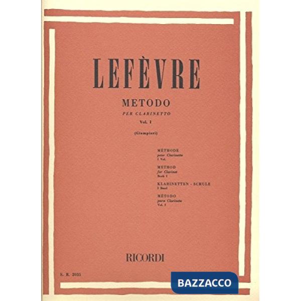 METODO PER CLARINETTO VOL. 1