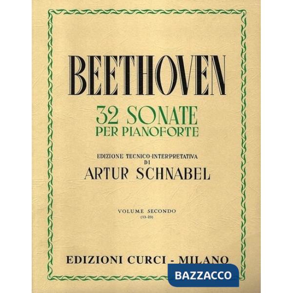 32 sonate per pianoforte. Sonate 13-23. Spartito. Vol. 2