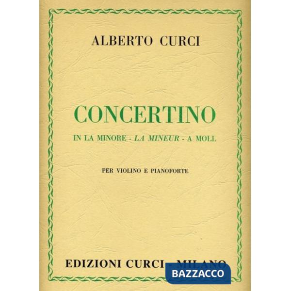Concerto in la minore per violino e pianoforte