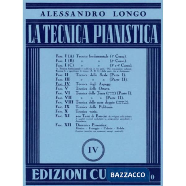 Tecnica pianistica. Vol. 4