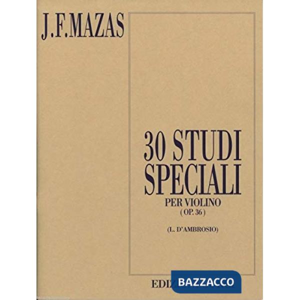 30 studi speciali per violino. Op. 36. Spartito