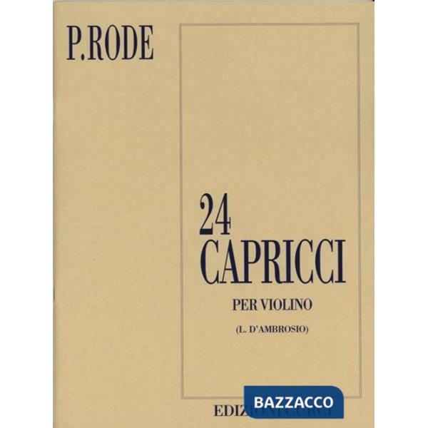 24 capricci per violino. Spartito