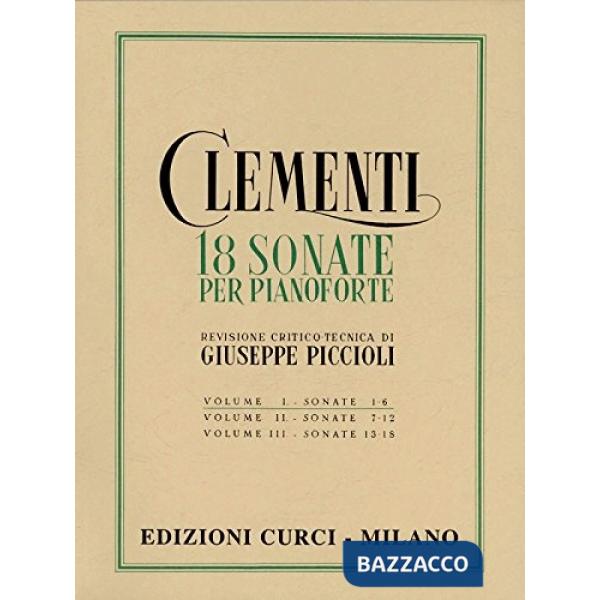 18 sonate per pianoforte. Vol. 1