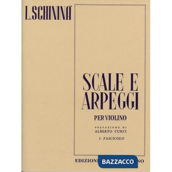 Scale e arpeggi per violino. Vol. 1