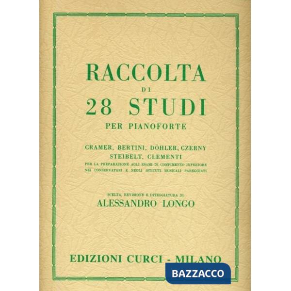 Raccolta di 28 studi. Spartito