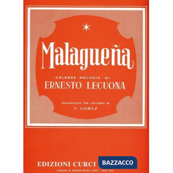 Malagueña. Per chitarra. Spartito