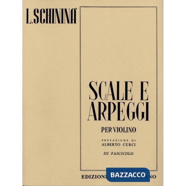 Scale e arpeggi per violino. Vol. 3