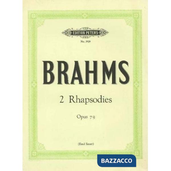 Due rapsodie per pianoforte Op. 7