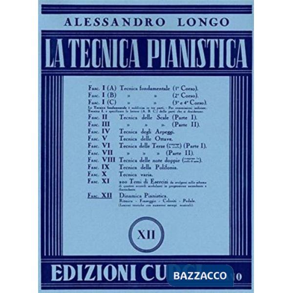 Tecnica pianistica. Metodo (La). Vol. 12: Tecnica del pedale