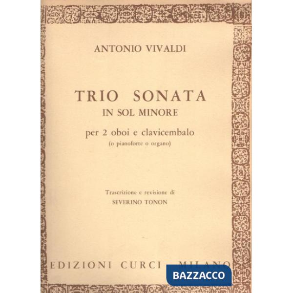 Trio sonata in Sol minore. Per due oboi. Spartito