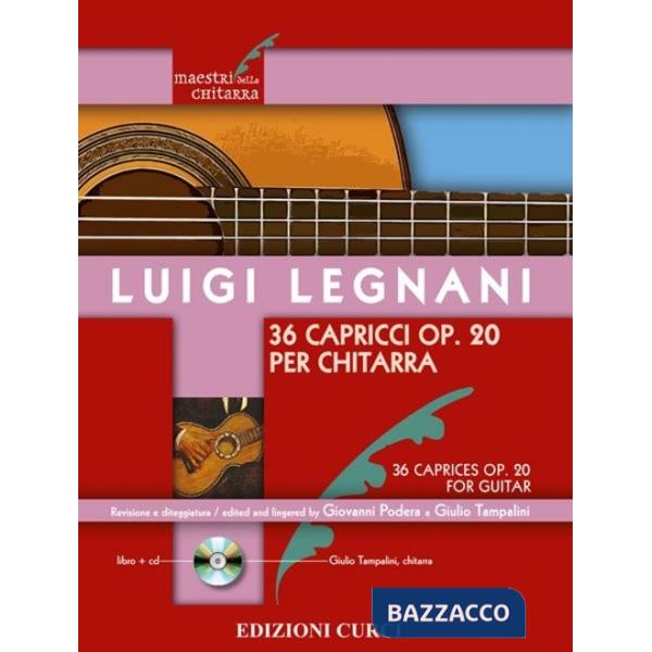 36 capricci Op. 20 per chitarra-36 caprices Op.20 for guitar. Spartito