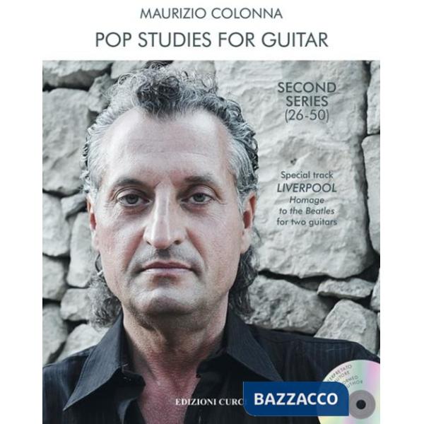 Pop studies for guitar. Second serie (26-50). Special track Liverpool, Homage to the Beatles for two guitars. Spartito