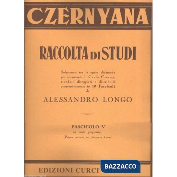 Czernyana. Per pianoforte. Spartito. Vol. 5: 24 studi progressivi