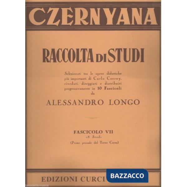 Czernyana. Per pianoforte. Spartito. Vol. 7: 18 grandi studi