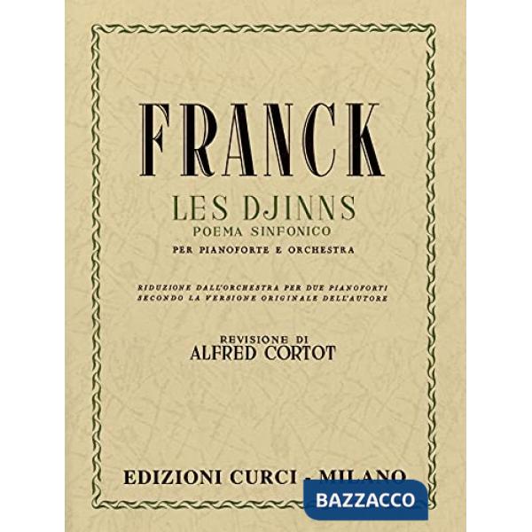 Djinns. Poema sinfonico per pianoforte e orchestra. Per due pianoforti. Spartito (Les)