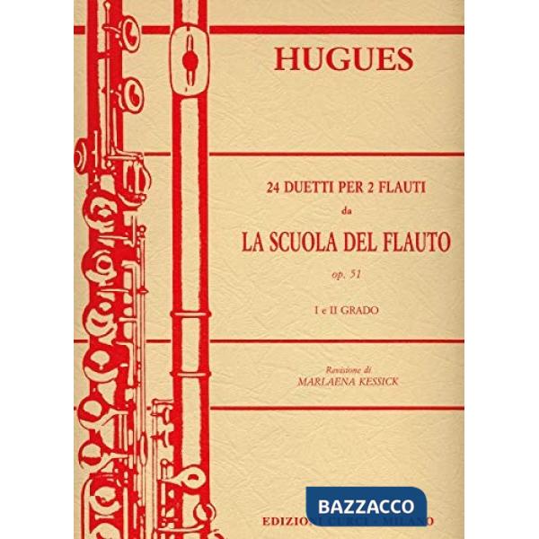 24 duetti per 2 flauti da «La scuola del flauto» Op. 51. I e II grado. Spartito