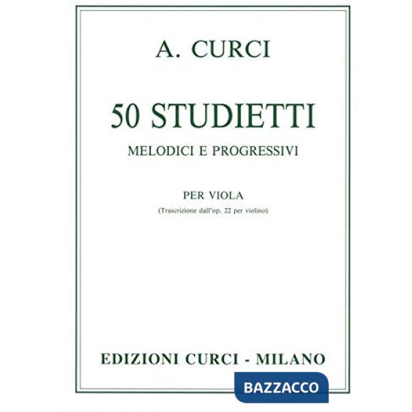 50 studietti melodici e progressi per viola