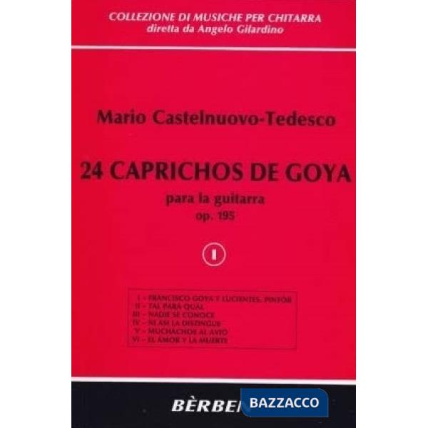 24 caprichos de Goya op 195. Per chitarra. Spartito. Vol. 2: VII-XII