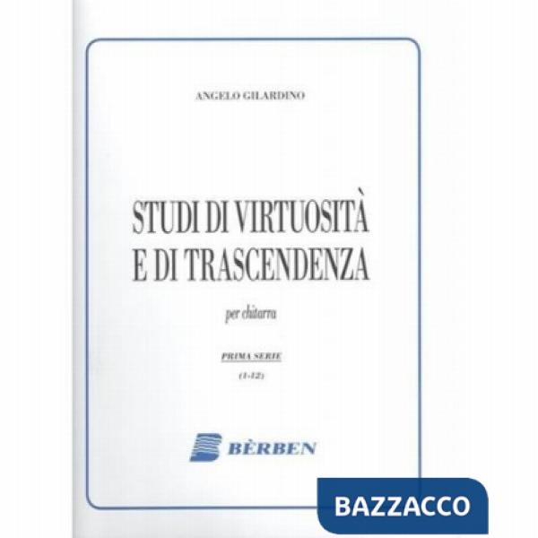 Studi per chitarra. Studi di virtuosità e di trascendenza. Spartito