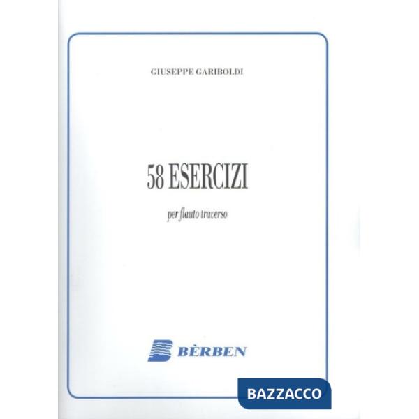 58 esercizi per flauto traverso. Metodo