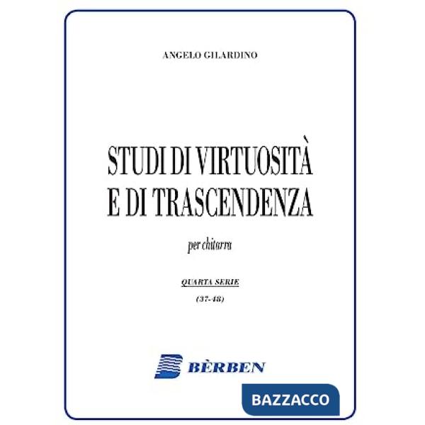 Studi di virtuosità e trascendenza. Spartito