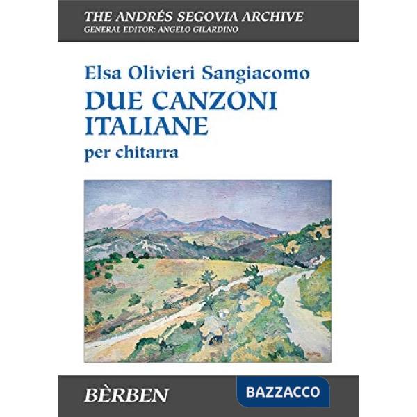 Due canzoni italiane. Per chitarra. Spartito
