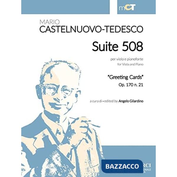 Suite 508 per viola e pianoforte «Greeting cards» Op. 170 n. 21. Per viola e pianoforte. Partitura