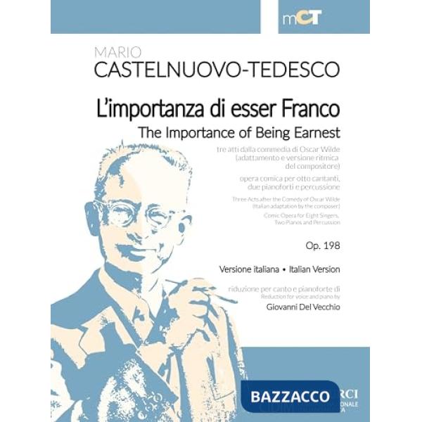 Importanza di esser Franco-The Importance of Being Earnest Op. 198. Spartito (L')
