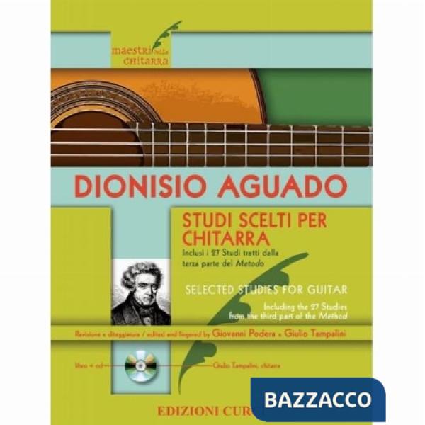 Studi scelti per chitarra. Inclusi i 27 Studi tratti dalla terza parte del Metodo. Spartito