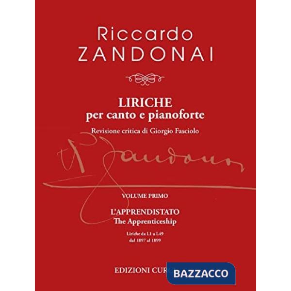 Liriche per canto e pianoforte. L'apprendistato-The apprenticeship. Liriche da L1 a L49. Spartito