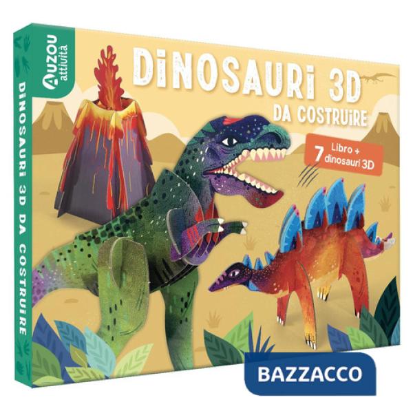 Dinosauri 3D da costruire. Ediz. a colori. Con 7 dinosauri 3D