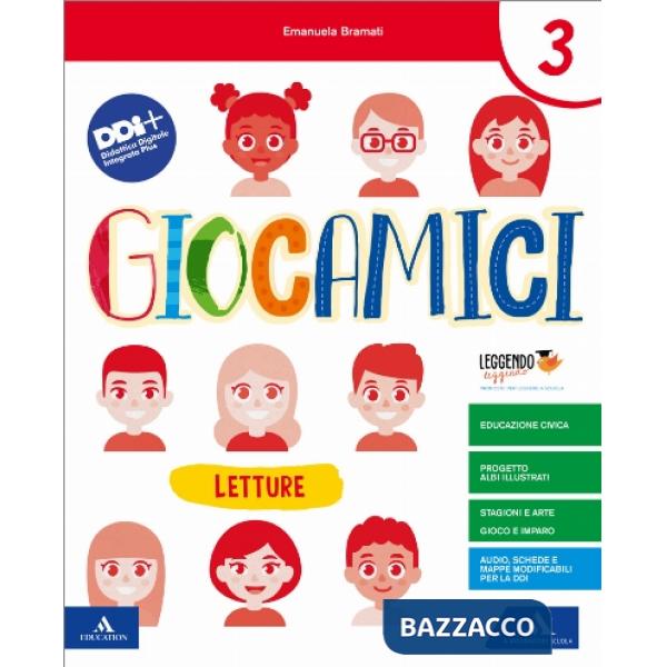 GIOCAMICI 3 LETTURA + GRAMMATICA + STORIA-GEOGRAFIA + MATEMATICA + VER