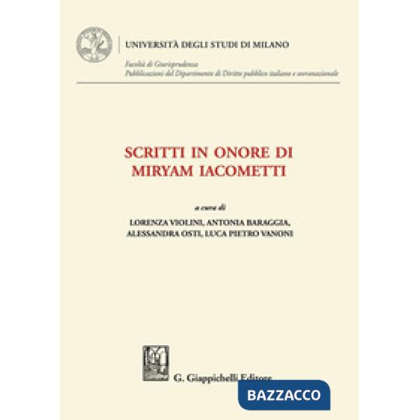 Scritti in onore di Miryam Iacometti