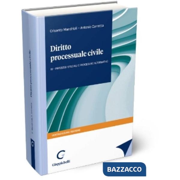 DIRITTO PROCESSUALE CIVILE VOL. 3